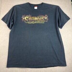 Sturgis 71st Annual 2011 T-Shirt Men L Black‎ Hills Rally Eagle Flame Bikers Tee